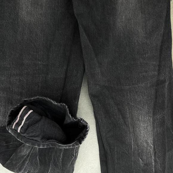 Supreme Japanese Selvedge Denim Loose Fit Black Jeans - Picture 7 of 8